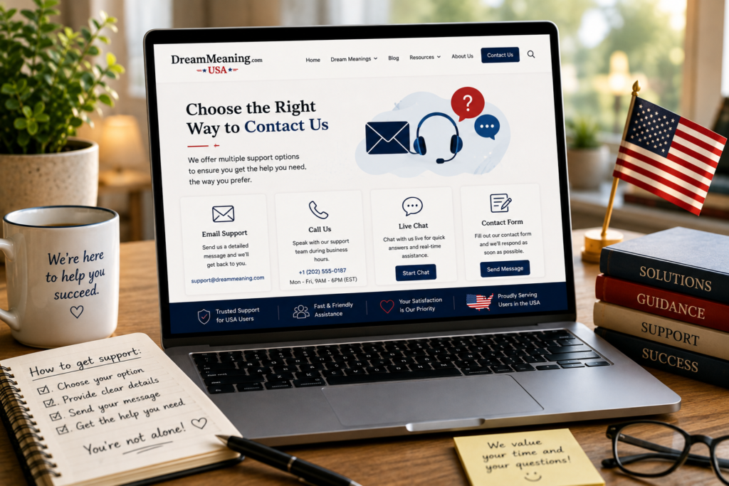 DreamMeaniing.com Contact: How to Reach Customer Support in the USA