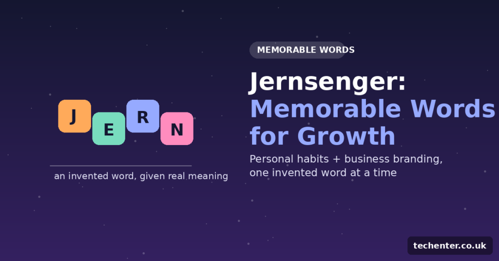 The Jernsenger Method: Coin a Word, Build a Habit or Brand