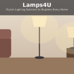 Lamps4U stylish lighting solutions - modern floor lamp in living room
