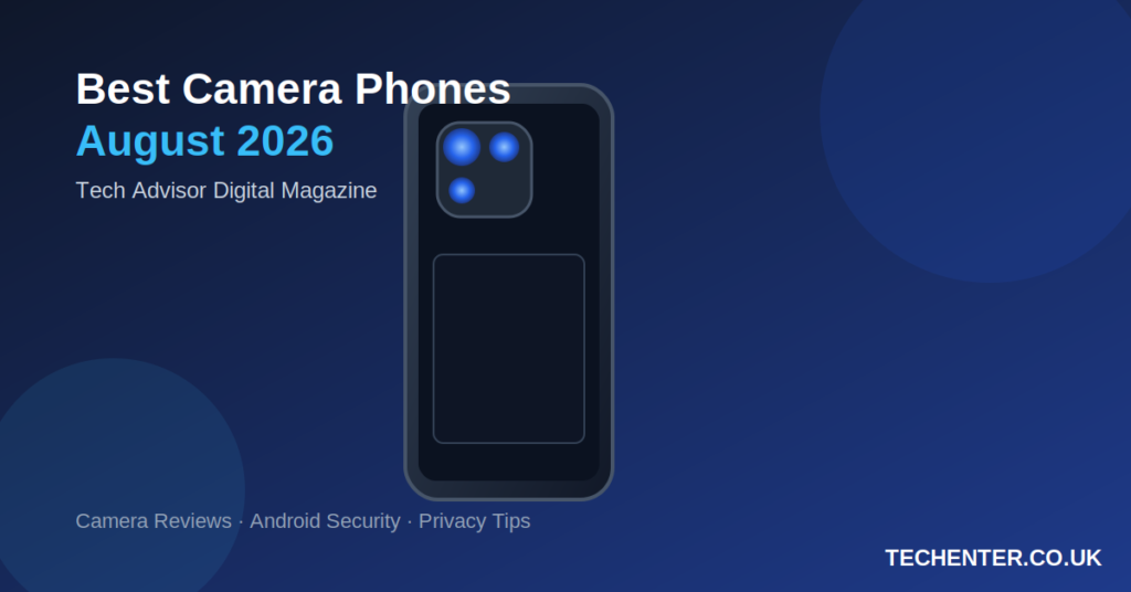 Tech Advisor Aug 2026: Best Camera Phones & Security