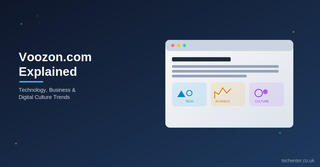 Voozon.com Explained: Your Source for Technology, Business,