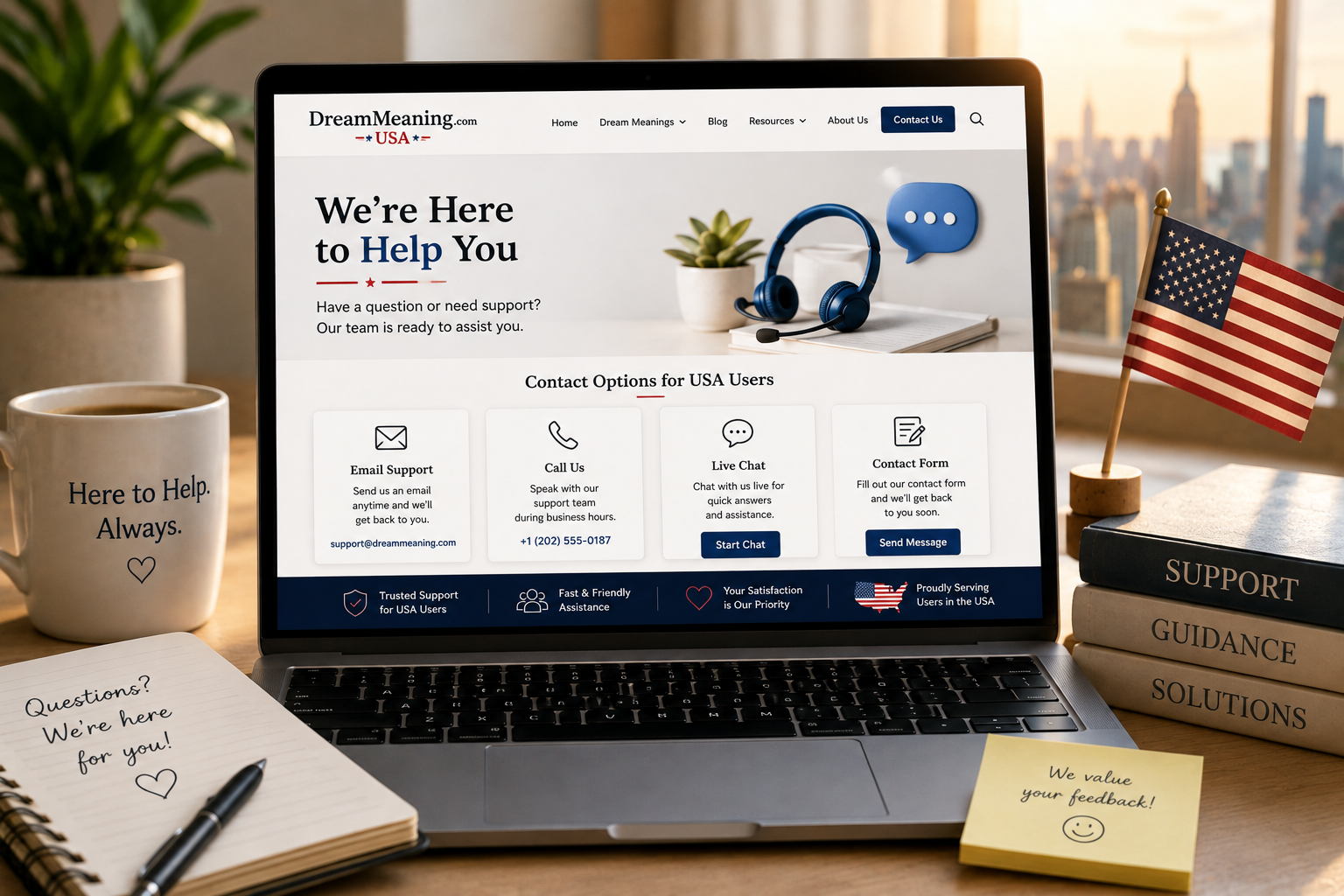 DreamMeaniing.com Contact: How to Reach Customer Support in the USA